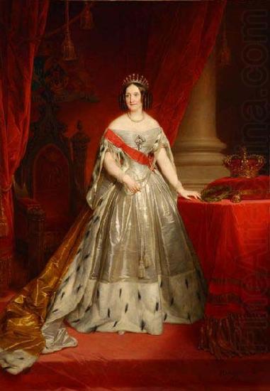 Portrait of Queen Anna of the Netherlands, nee Grand Duchess Anna Pavlovna of Russia., unknow artist
